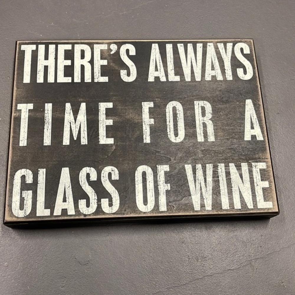 Primitives by Kathy Phillips WINE SIGN